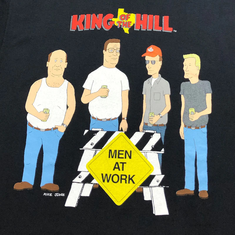 1998 King of the Hill Men at Work T-Shirt Unisex Cotton Tee Size S To 4XL VN1734