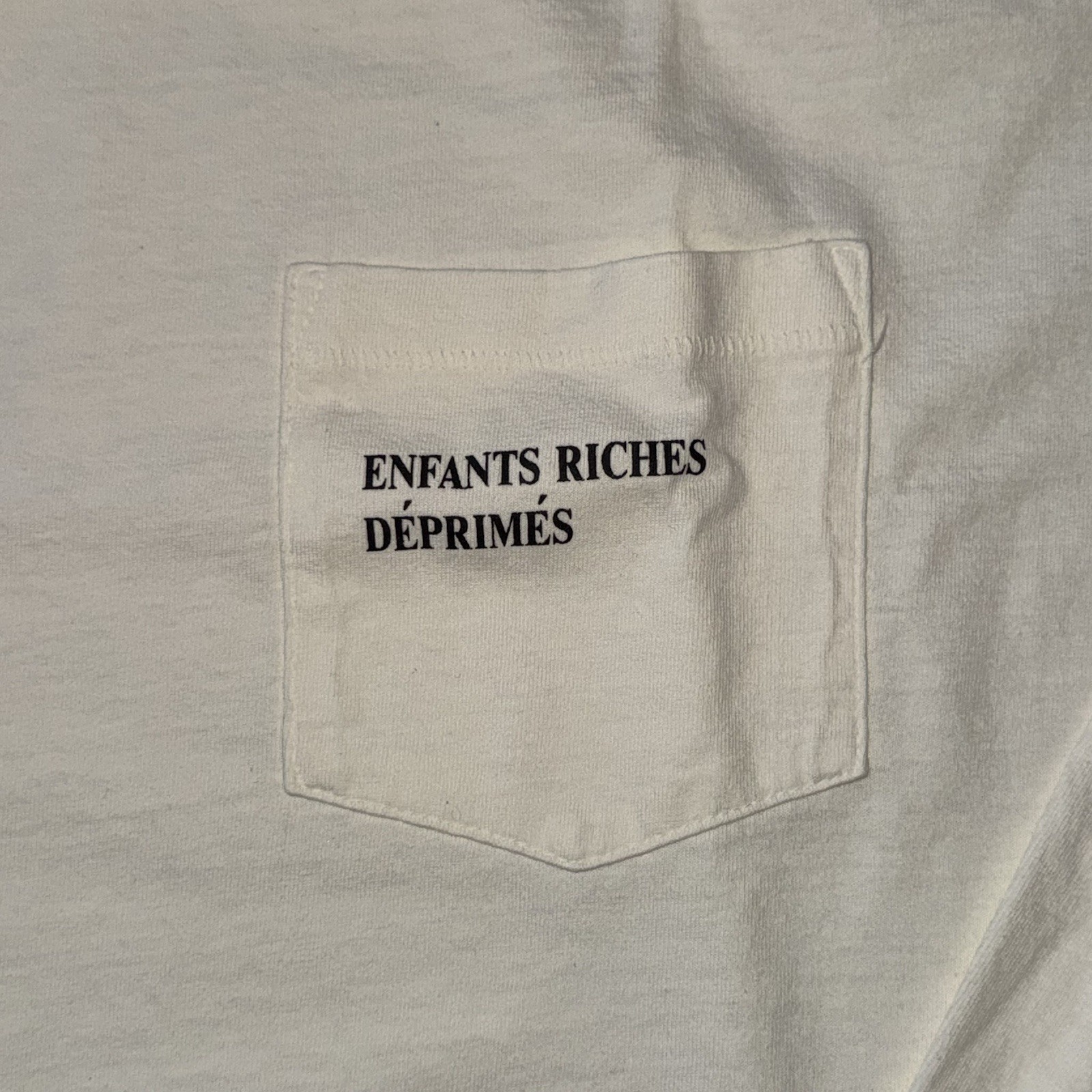 Enfants Riches Deprimes – Logo Print Distressed T-Shirt Size: L