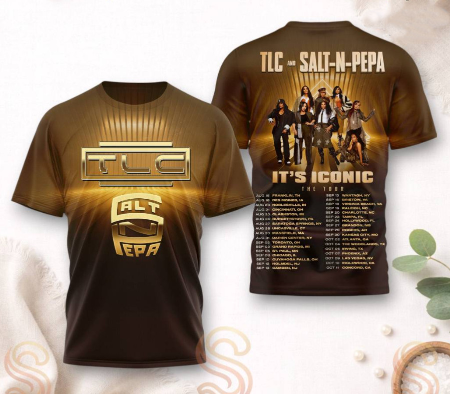 TLC And Salt-n-pepa It’s Iconic The Tour 2026 AOP 3D T-Shirt ZA697
