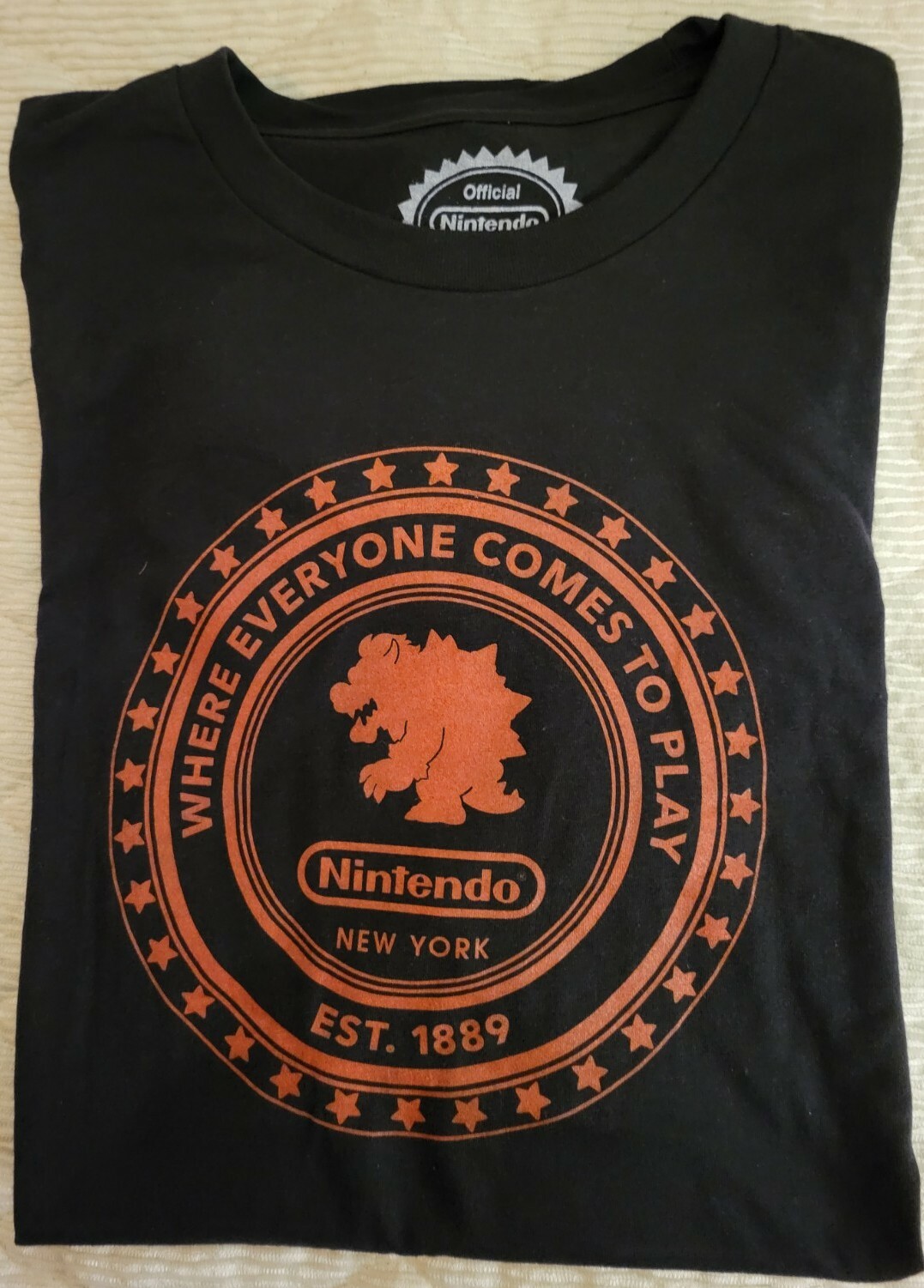 Nintendo New York Bowser Where Everyone Comes To Play XL T SHIRT Official Merch