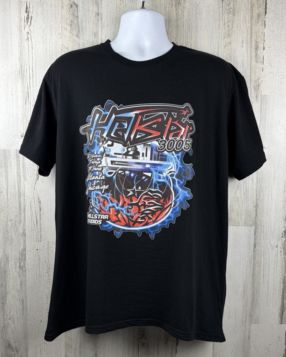 Hellstar Studios World Tour 2005-3005 Iron Press Remake T-Shirt XL (23”x29”)