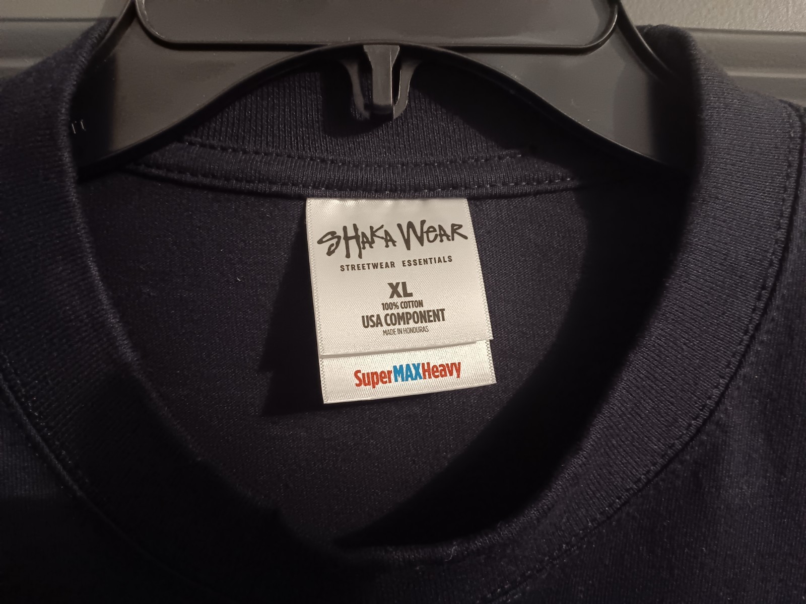 Shaka Wear 7.5 oz Super Max Heavyweight Short Sleeve Blank T-Shirt Sz XL LOT