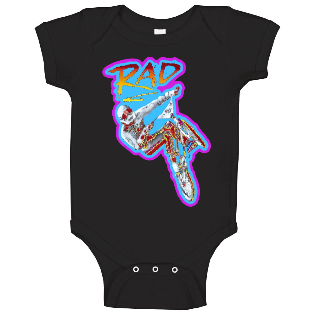 Rad Bmx Retro 80’s Movie Baby One Piece