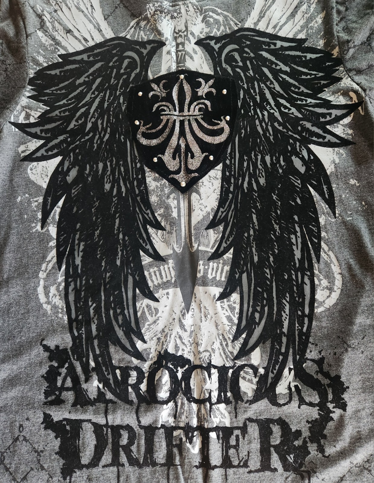 RawBlue Atrocious Drifter Doublesided Textured T-Shirt Size M New Without Tags