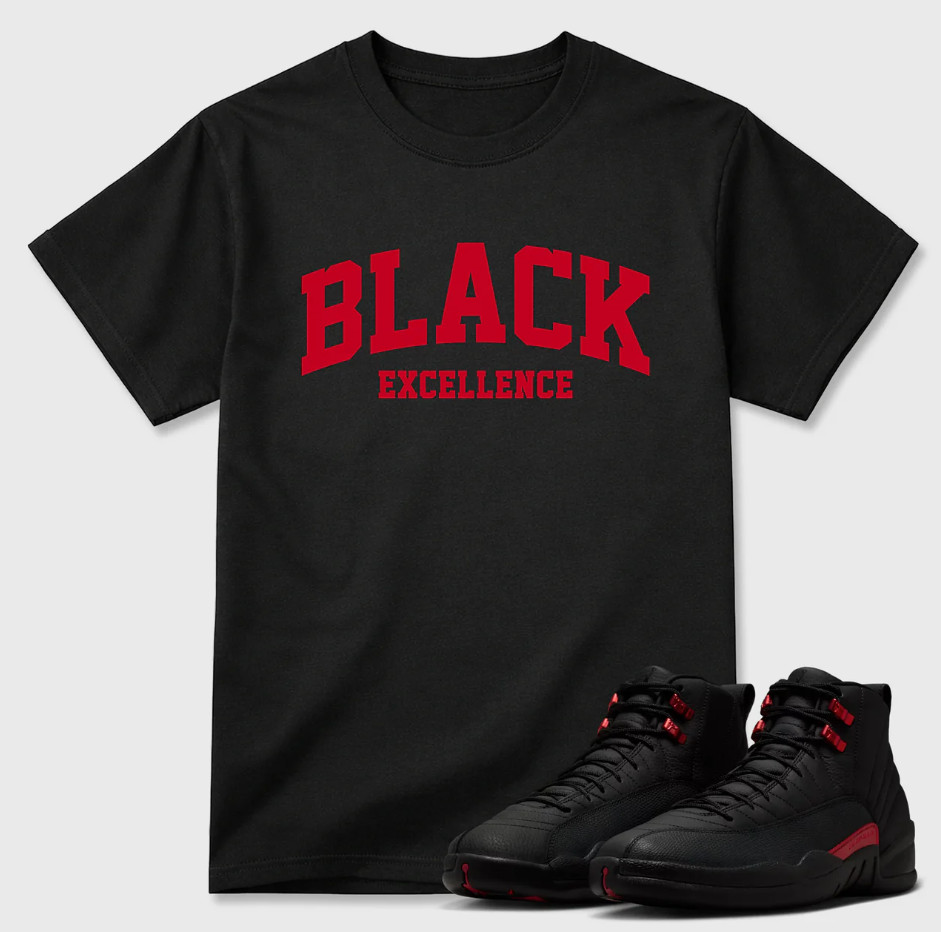 Black Ex Sneaker Shirt to Match 12 Bloodline, Cotton Unisex Graphic T-Shirt