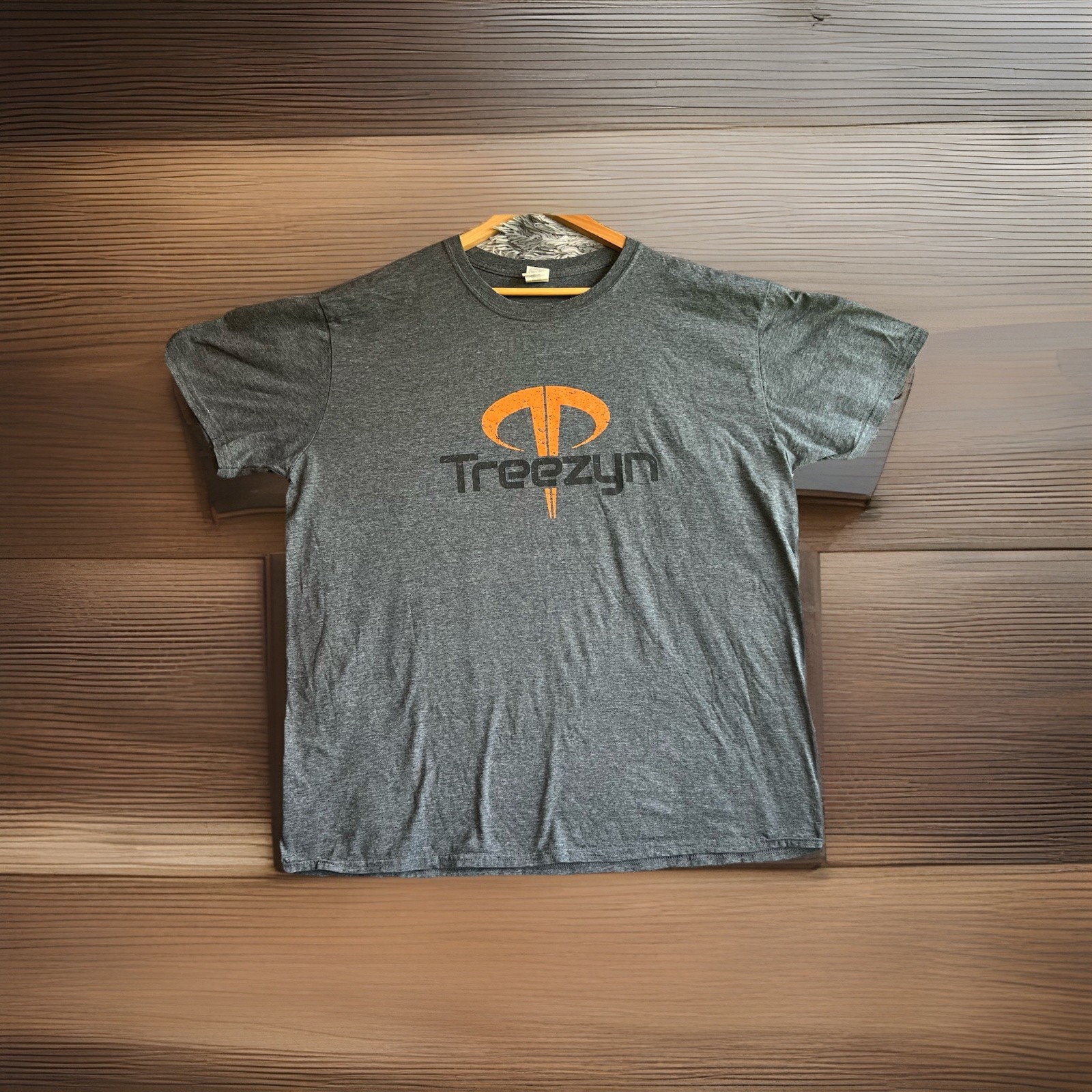 Treezyn Logo T-Shirt Gray Size 2XL Outdoors Hunting Fishing Boating Hiking