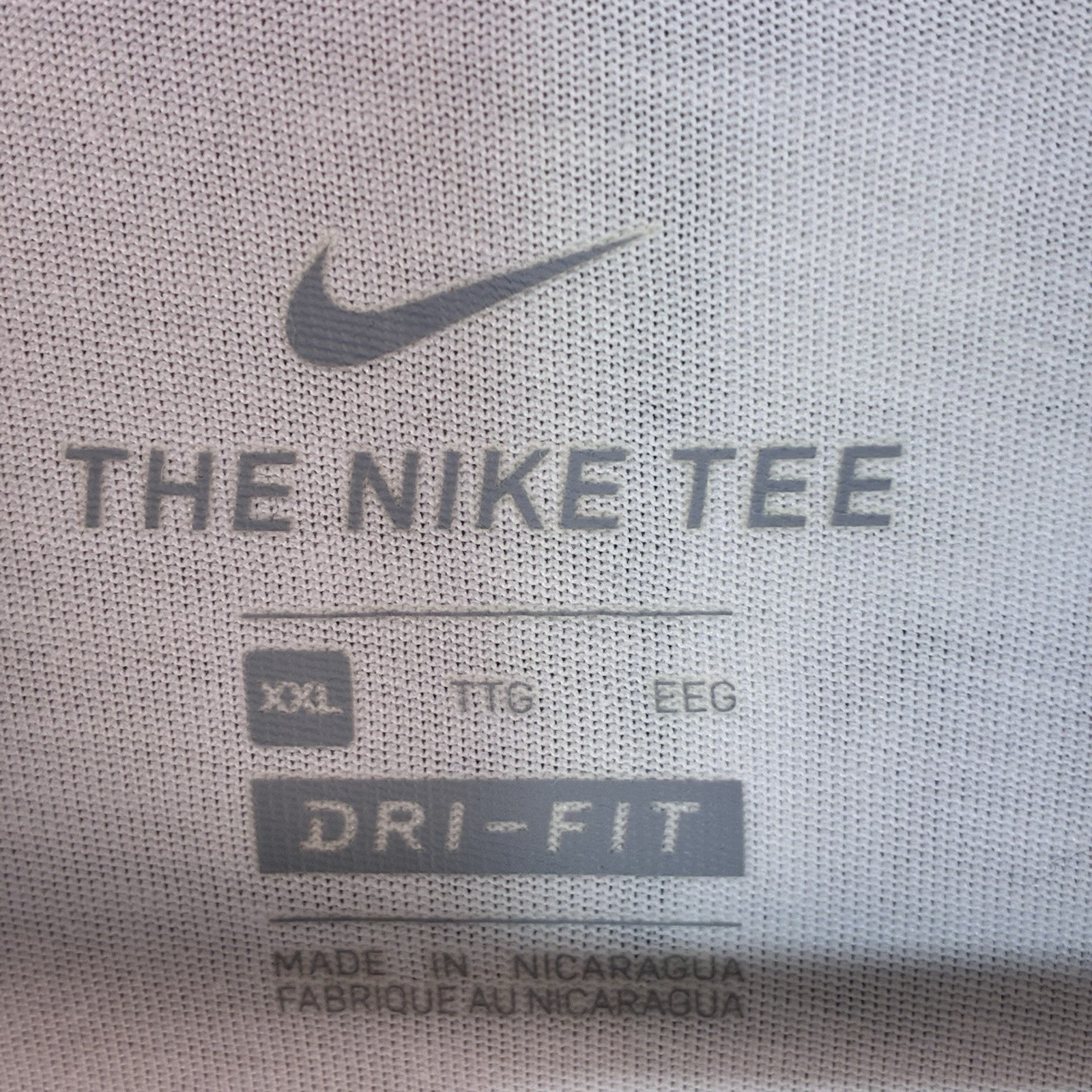 Nike Dri-Fit Men XXL T-Shirt White Blue Futura Big Logo Graphic Tee DR0564-101