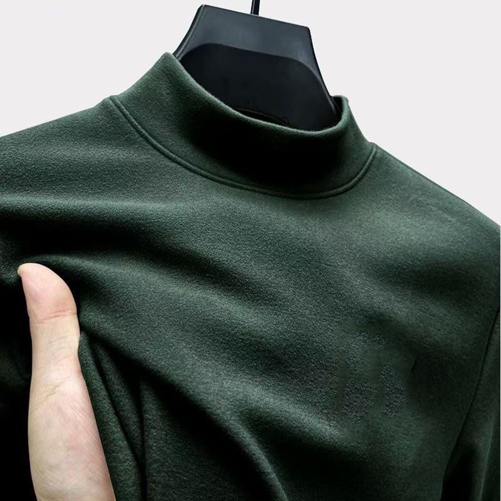 Trendy Half Turtleneck Sweater For Men Casual Mock Neck Design For Everyday Use