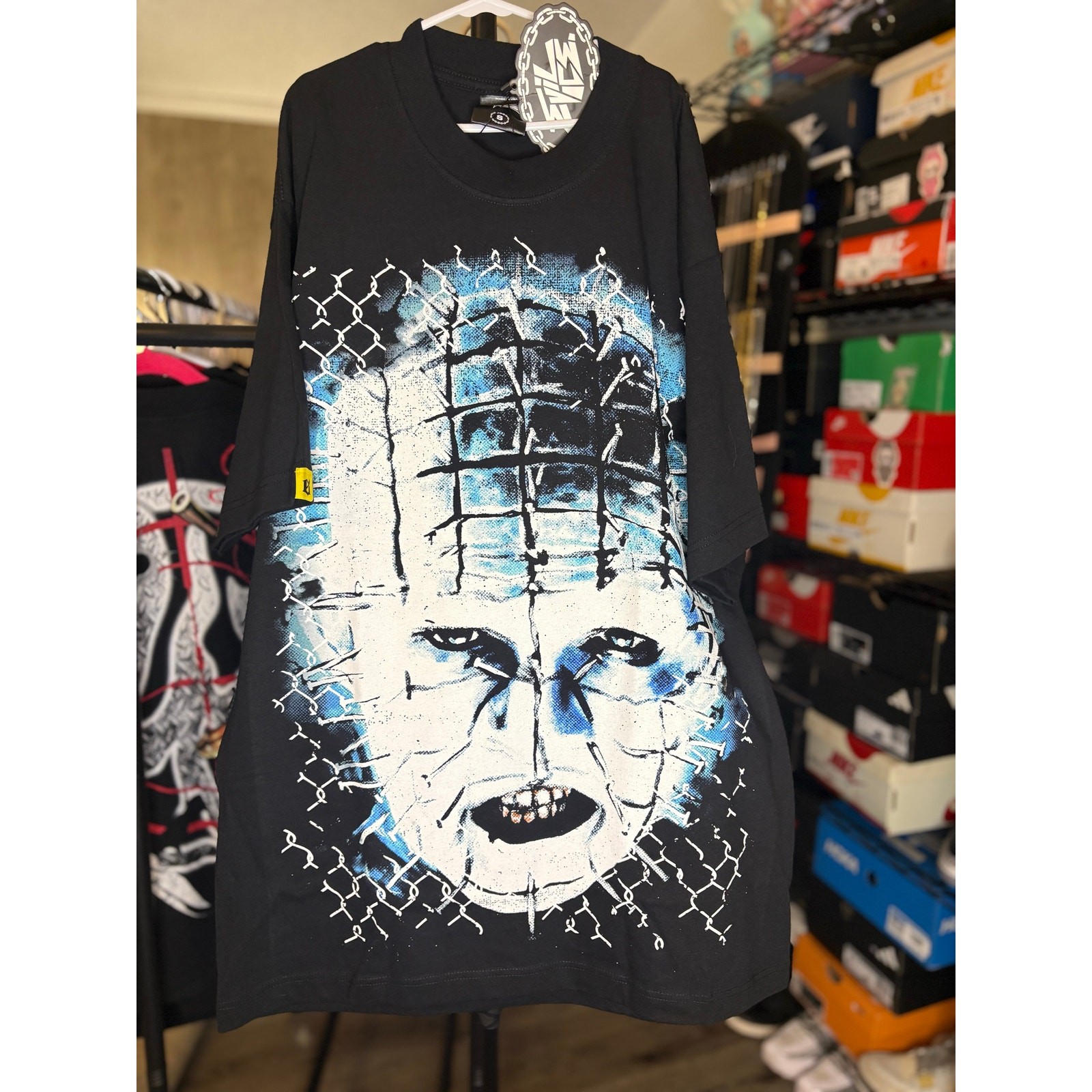 NWT Sz. S – Evil Vice PinHead Short Sleeve Tee (Blk/Wht)