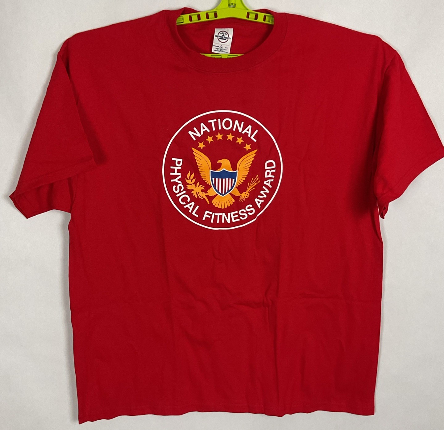 National Physical Fitness Tshirt Red Size XL Delta Cotton Chest 48×31” New