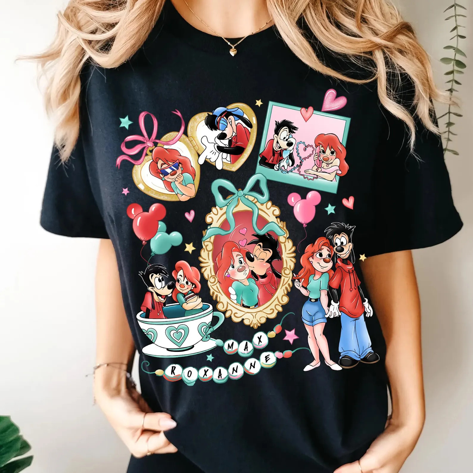 Disney A Goofy Movie Shirt, Max Goof Roxanne Couple T-shirt
