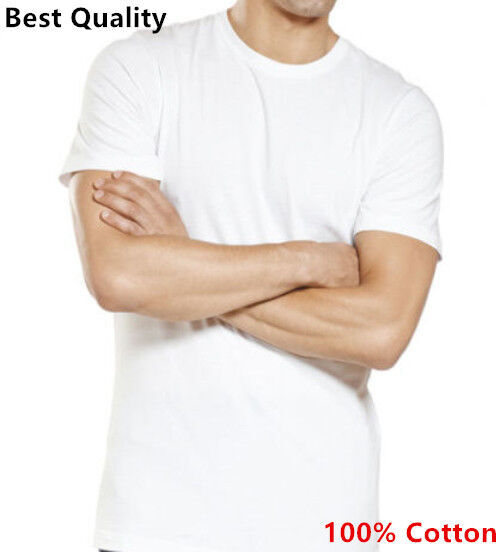 Men’s 6-Pack White/Black /Mix Crew-Neck T-SHIRTS ” TAGLESS-100% COTTON”