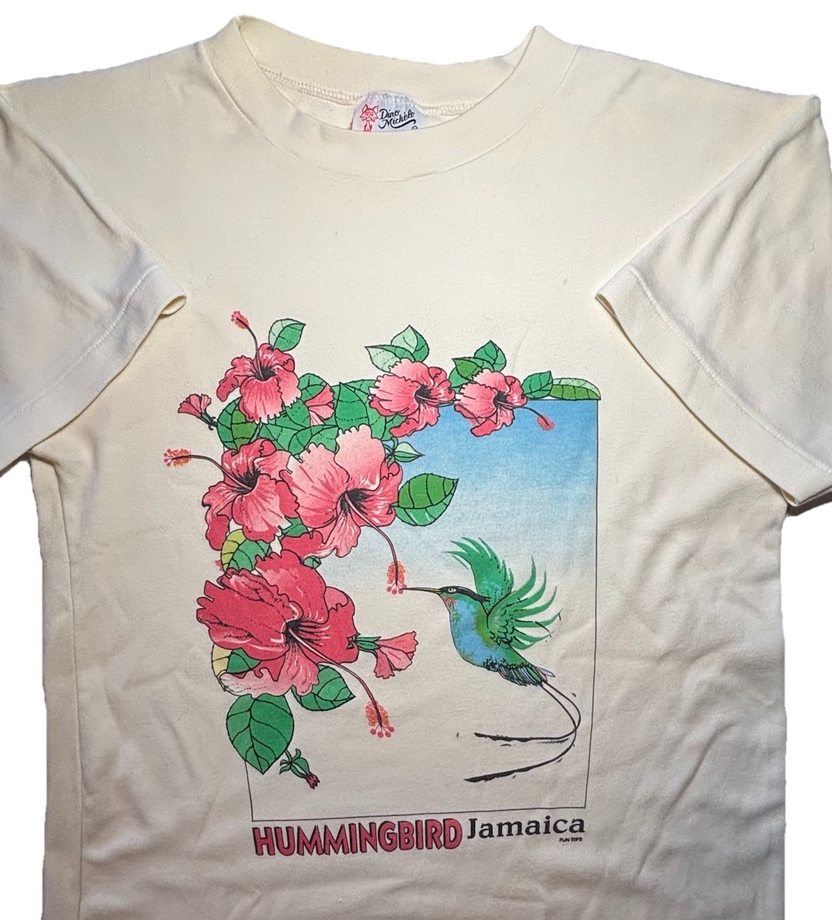 Vintage 80s 90s Jamaica Hummingbird Single Stitch T Shirt Size S/M* Bird Watcher