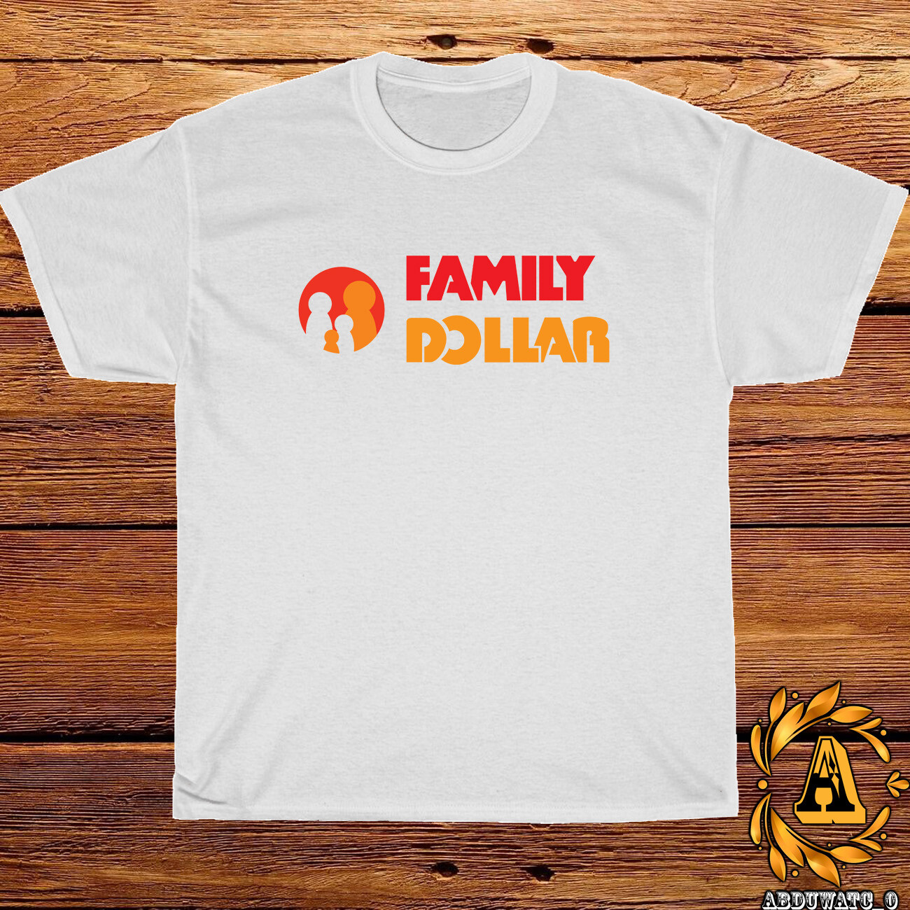 New Family Dollar Logo Black/Sport Grey/White/Navy/Red T-Shirt S-5XL