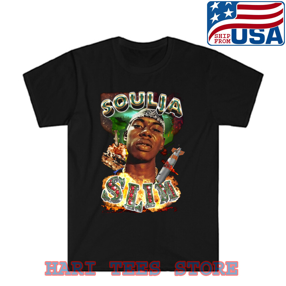 Soulja Slim Men’s Black T-shirt Size S to 5XL