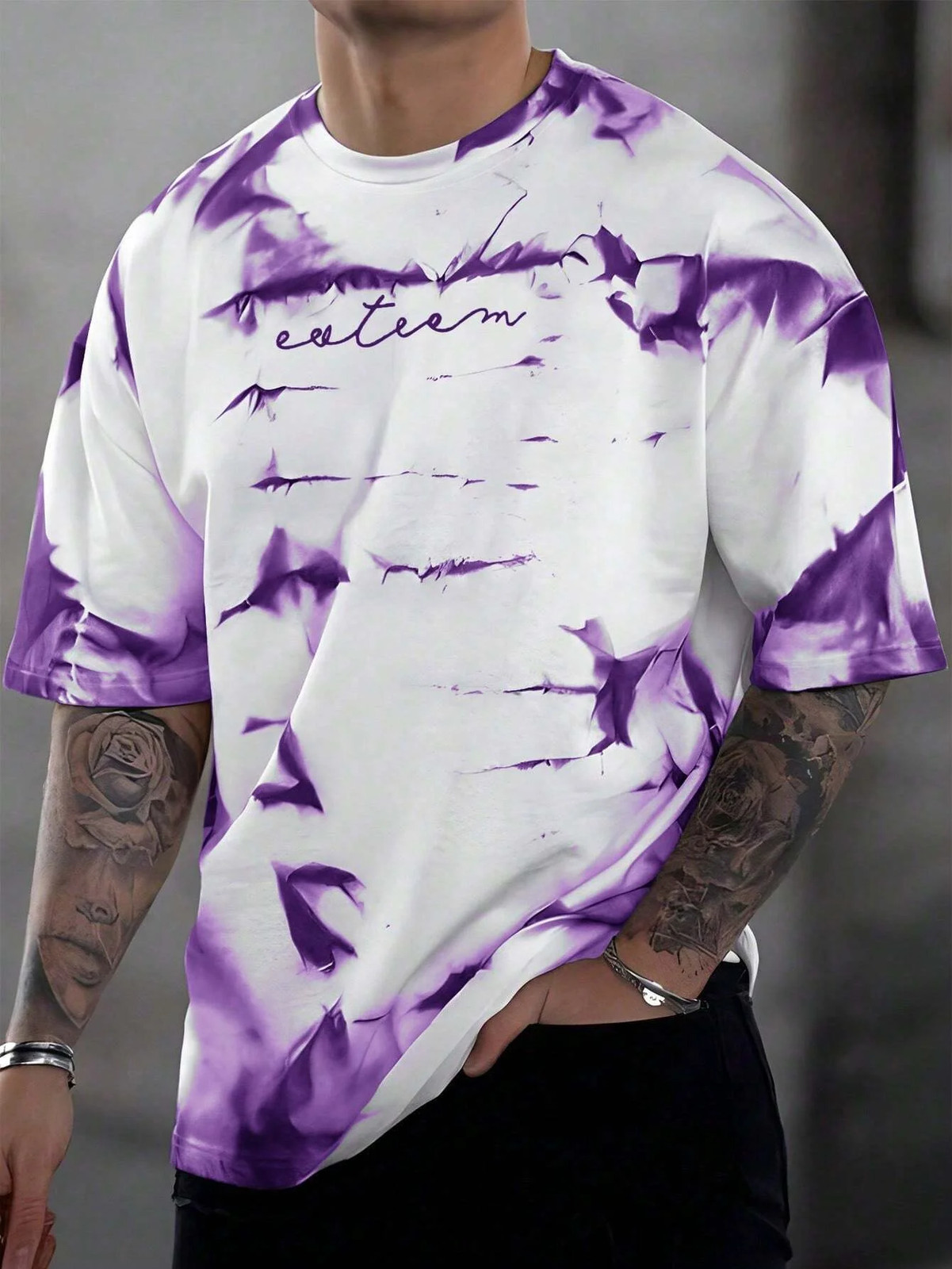 3d printing summer new men’s casual simple short-sleeved T-shirt polyester fiber