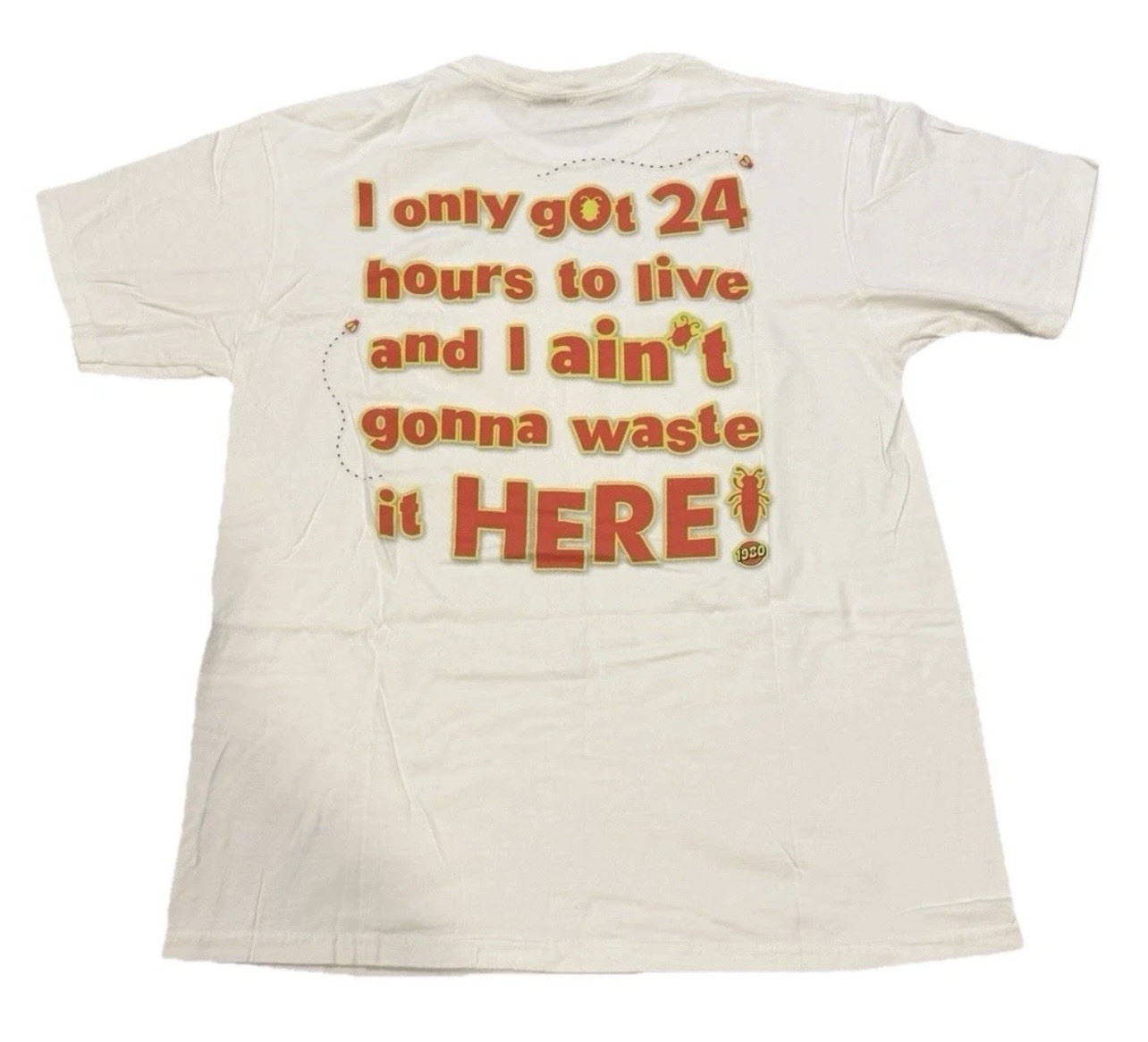 1980 Something Co. A Bug’s Life Bootleg T-Shirt White XL Double-Sided Graphic