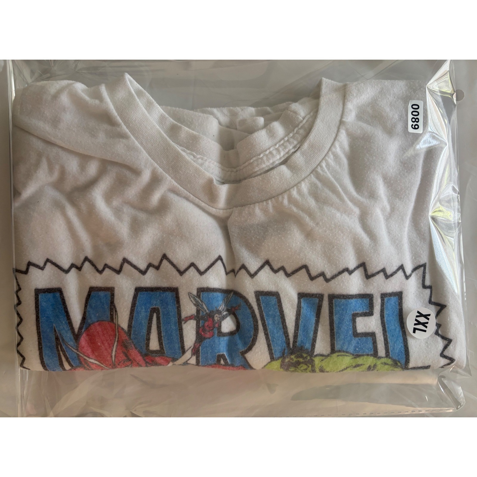 Marvel Comics Graphic T-Shirt Mens 2XL White Avengers Spider-Man Hulk Thor Tee