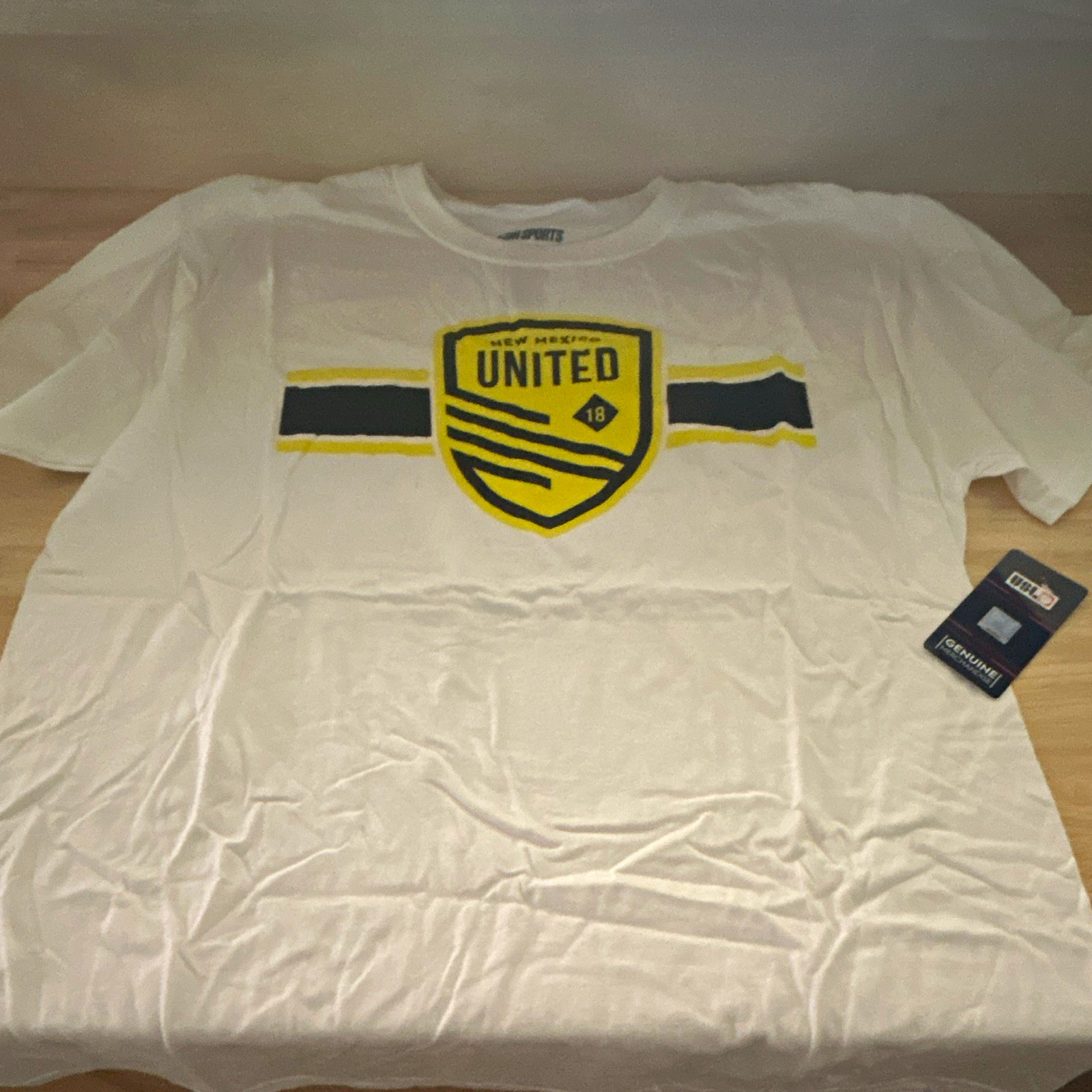 Icon Sports Genuine Merchandise New Mexico United Men’s White XL Cotton Tee