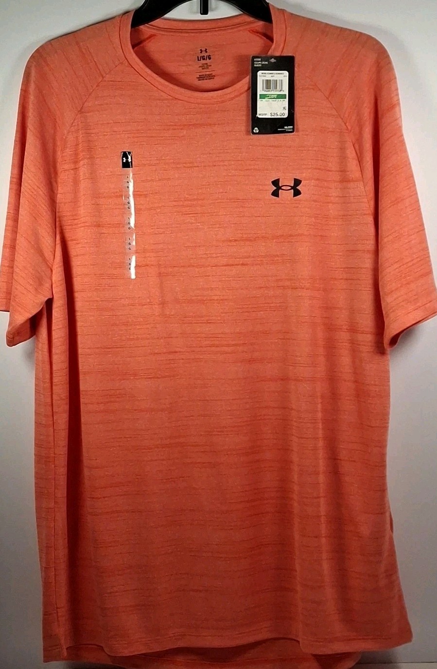 Under Armour 1377843 Men’s Large Tiger Tech 2.0 T-Shirt, Red Solstice/Black