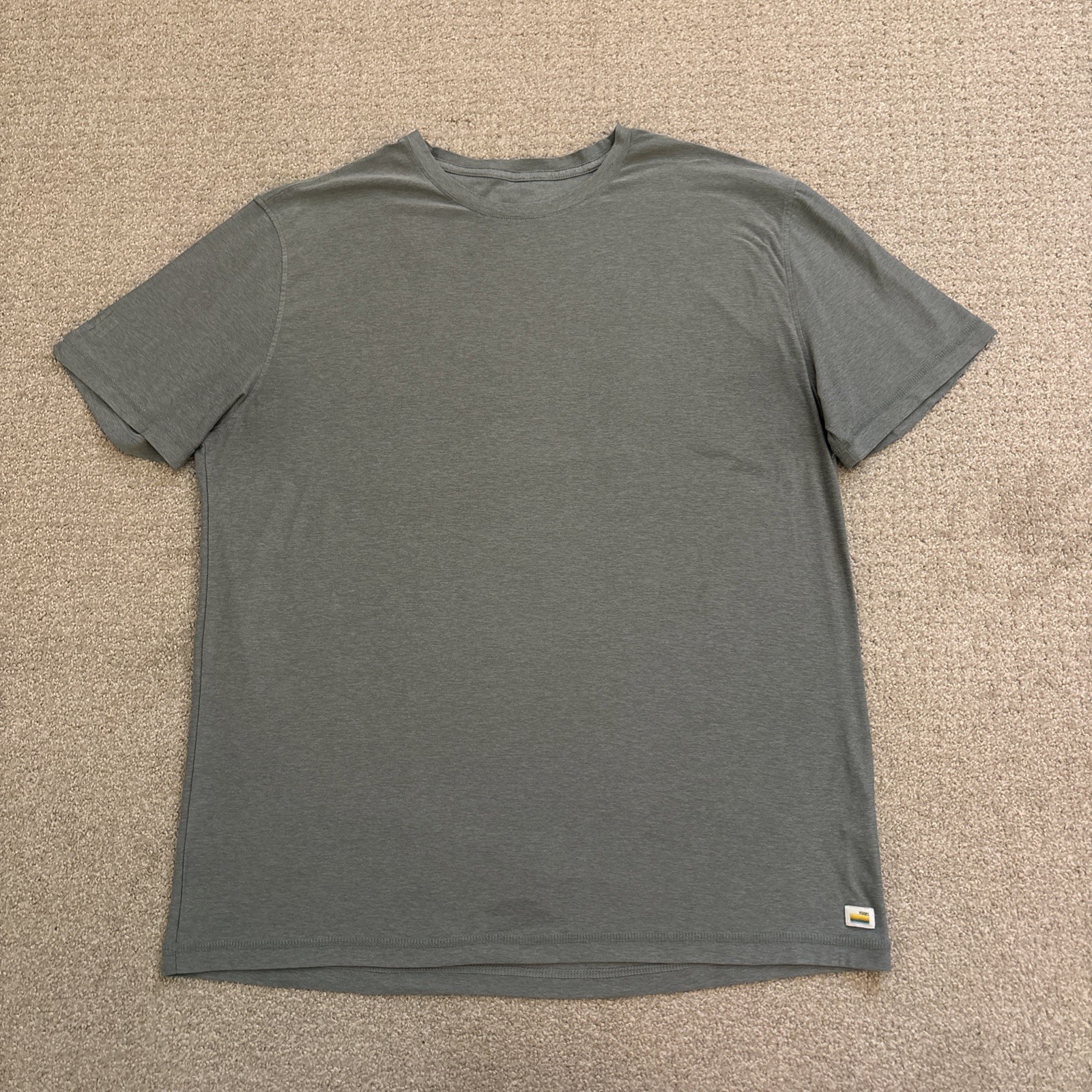 Vuori Strato Tech Tee Mens Sz XL Blue Short Sleeve Performance T-Shirt V126