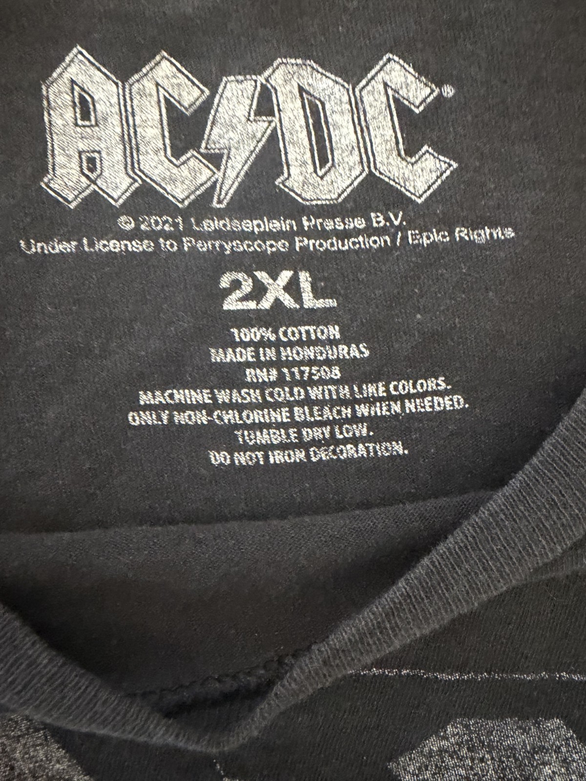 AC/DC Highway To Hell Shirt Mens 2XL Black Band Graphic Rock Music Tee