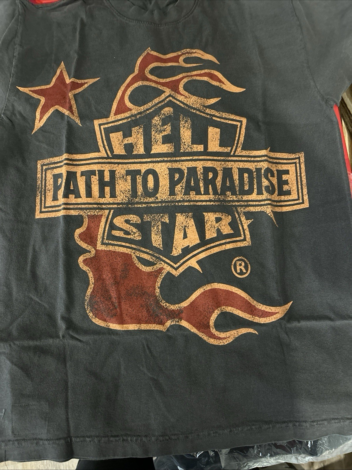 HELLSTAR Path to Paradise Tour Graphic Print Black Men’s T-Shirt Crew Neck S