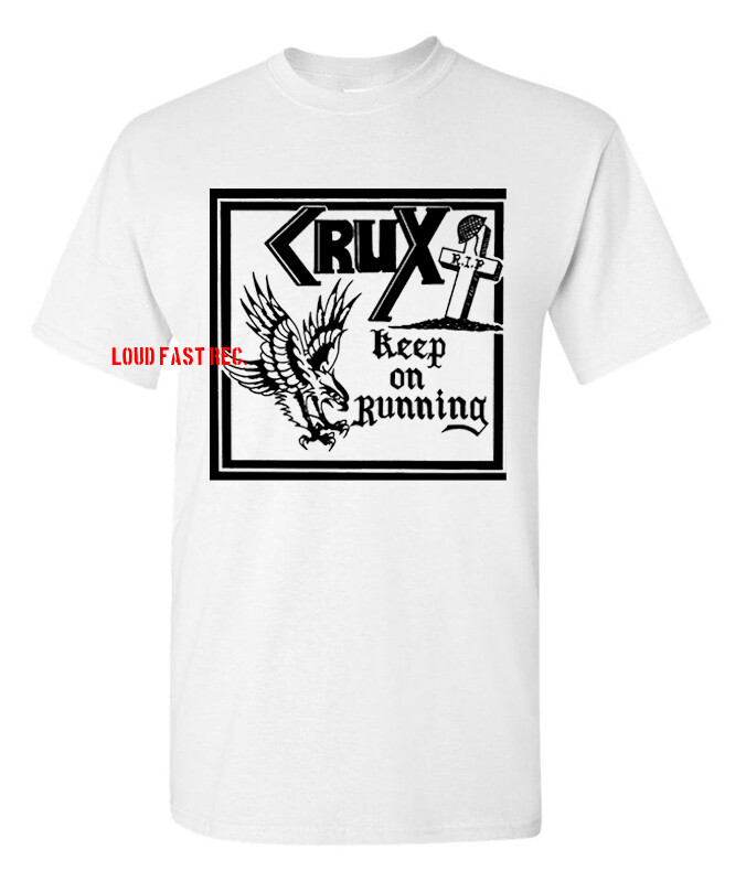 CRUX – KEEP ON RUNNING T SHIRT oi! skinhead punk abh the business last resort