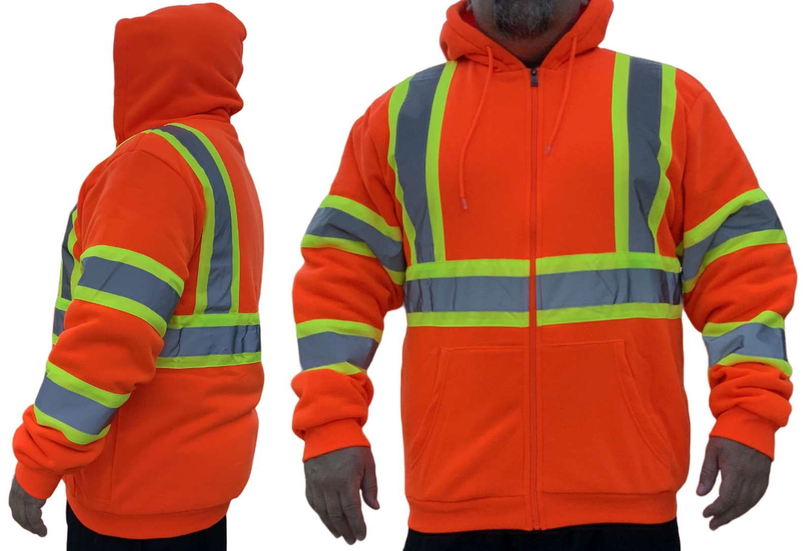 Safety Work Vest T Shirt Long Sleeve Short ANSI High Visibility Reflective Tape
