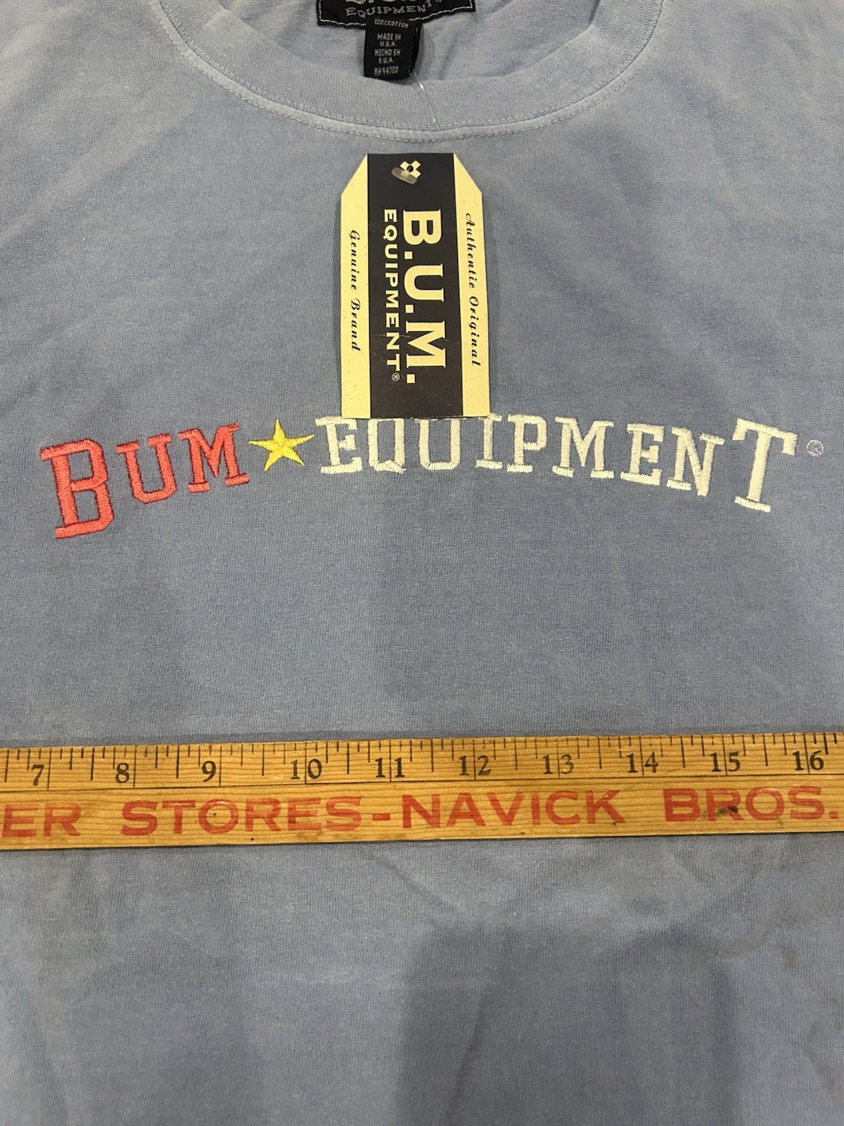 Vintage 90s BUM Equipment Tee NWT Deadstock USA Made Retro Streetwear Spellout