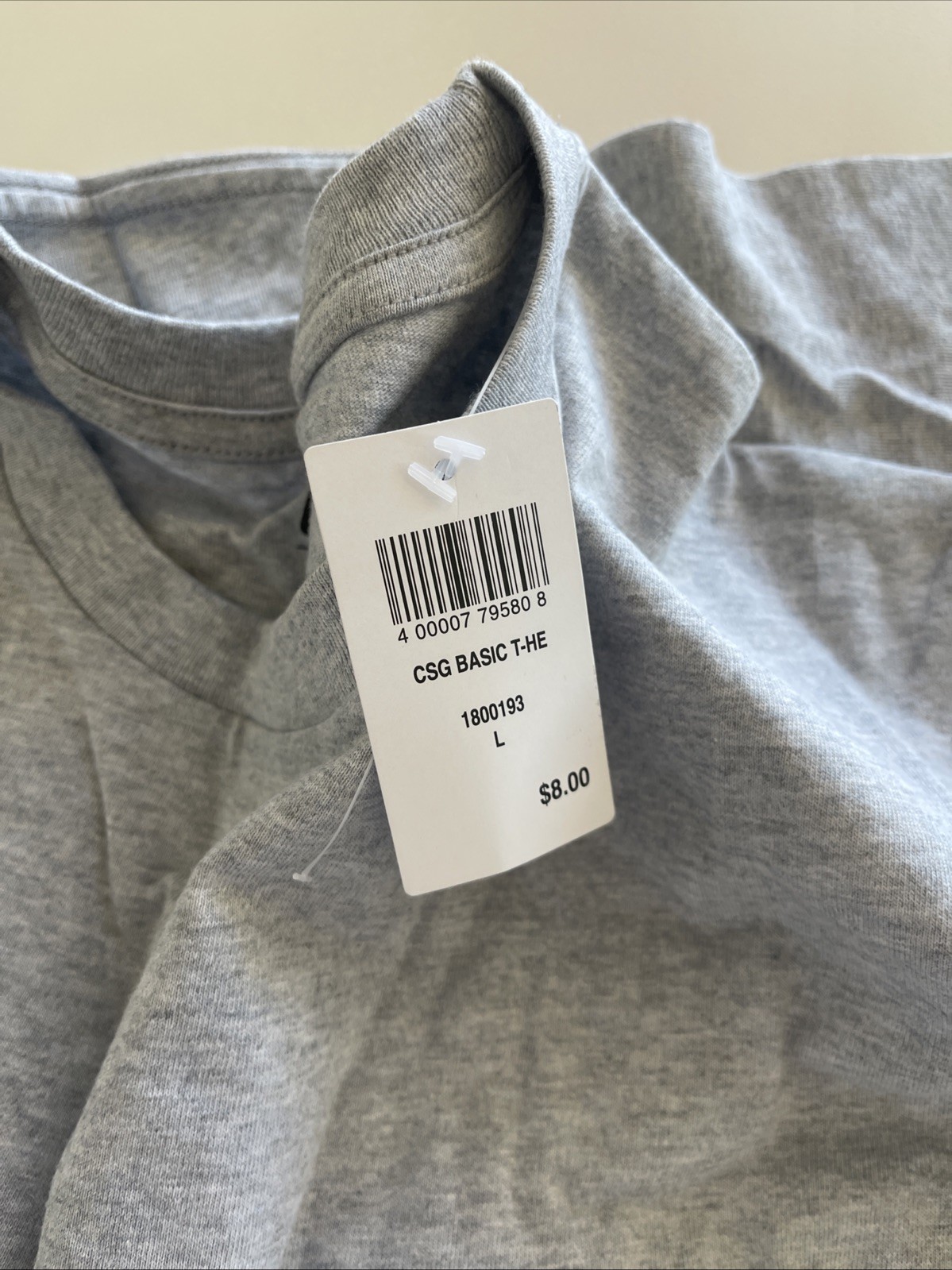 CSG Basic T-Shirt Size L Color Grey