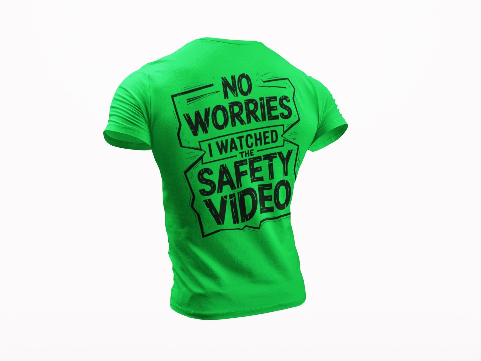 Jobsite Safety Humor T-Shirt – ‘I Watched Safety Video’ – Funny Work Safety