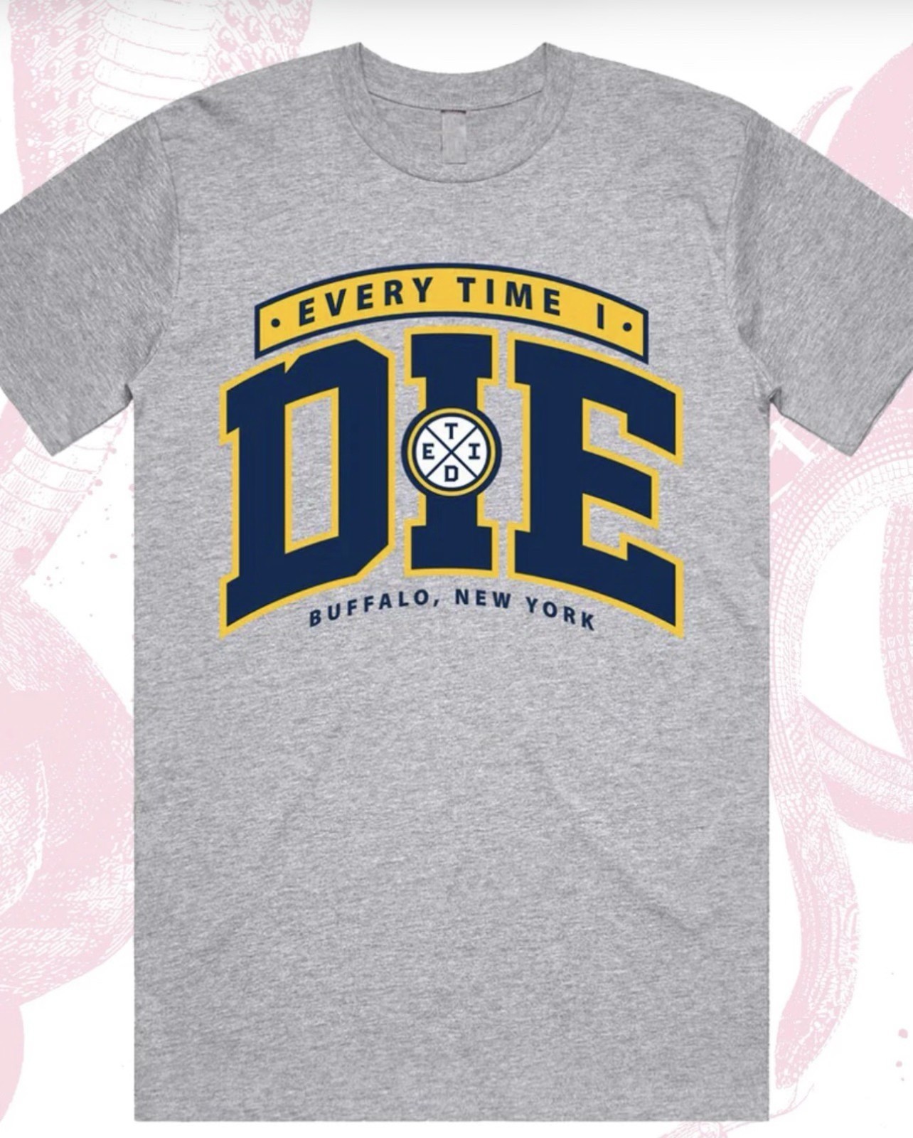 Trend Every Time I Die ETID logo T-Shirt Gray Color All Size KK2499