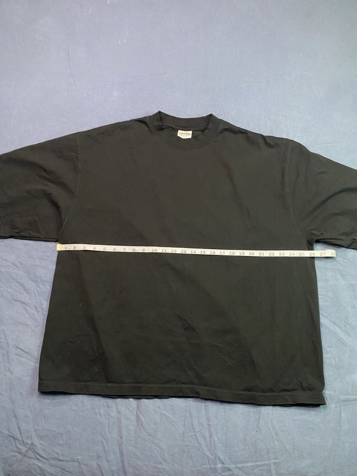 Shaka Wear Super Max Heavy Drop Shoulder Tee Black Garment Dye L Streetwear NWOT