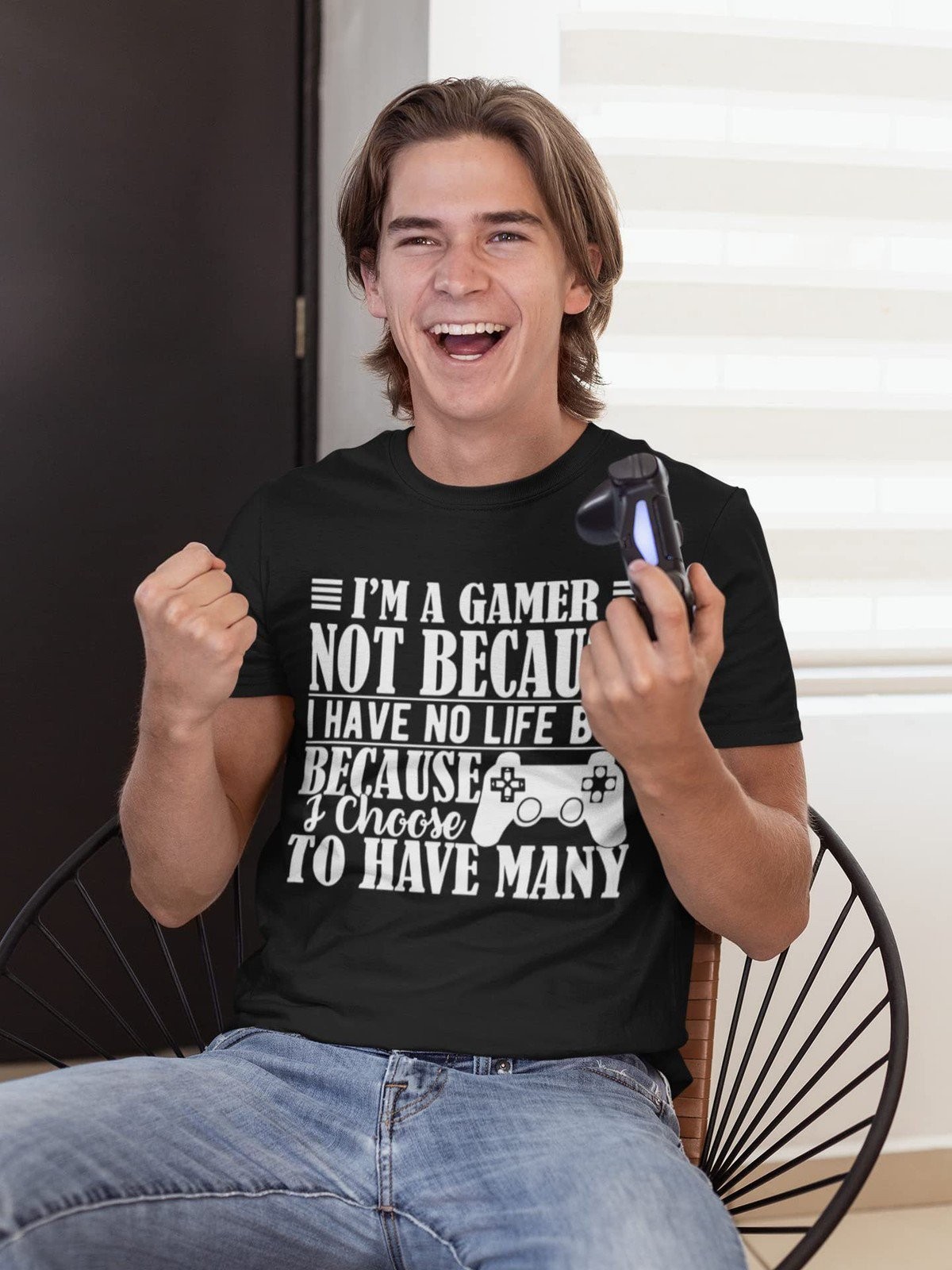 BROOKLYN VERTICAL I’m A Gamer | Funny Video Gamer Adult Humor Short Sleeve Crew