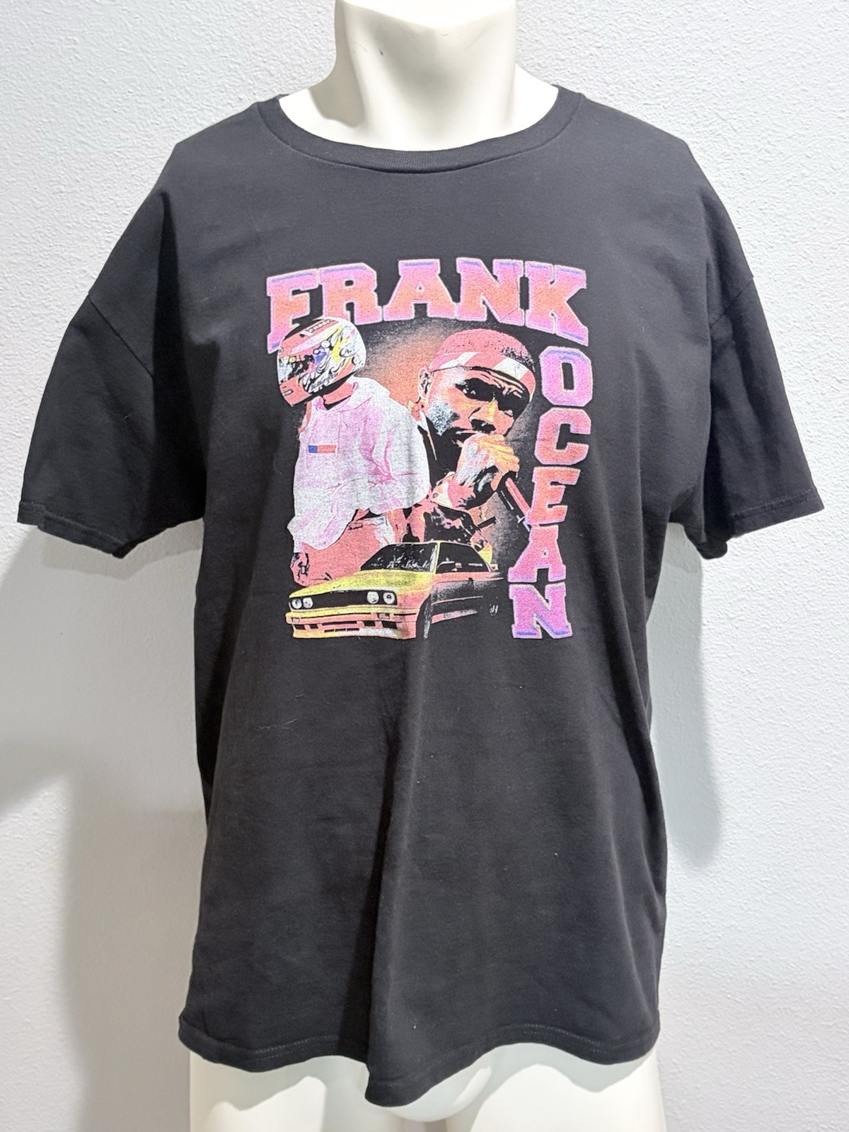 Frank Ocean Graphic T-Shirt Mens Large Black Hip Hop Rap Music Tee Hanes Vintage