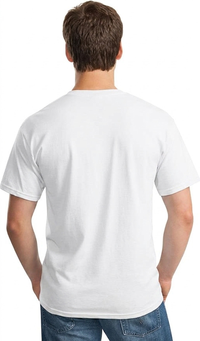 Gildan Heavy Cotton T-Shirt Mens White Blank Crew Neck Short Sleeve Tee
