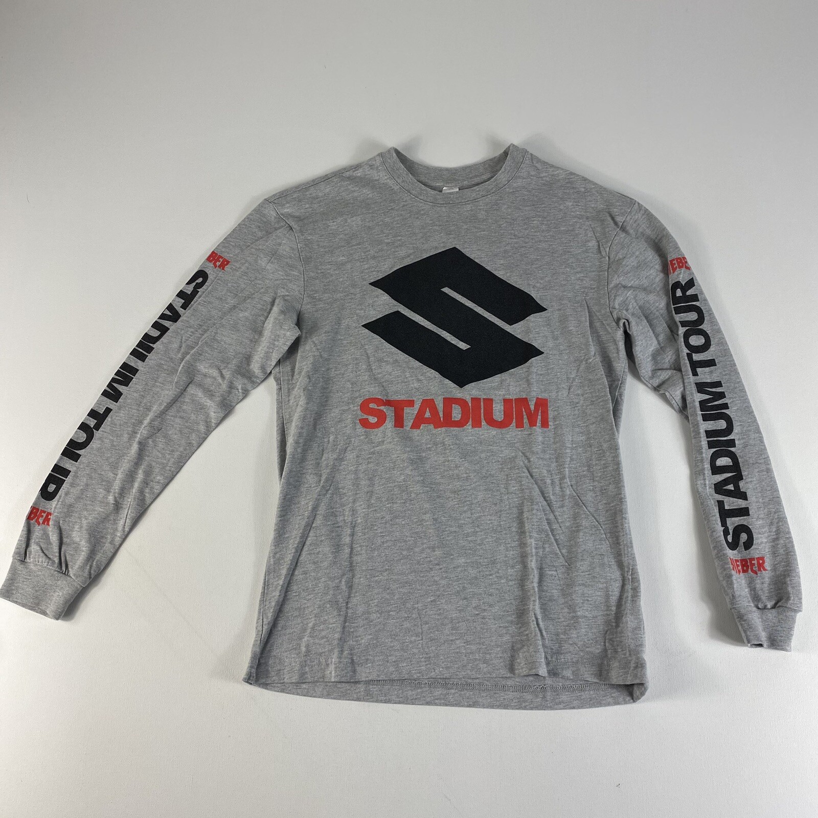 Team Justin Bieber Stadium World Tour 2017 Merch Long Sleeve T-Shirt Size XS