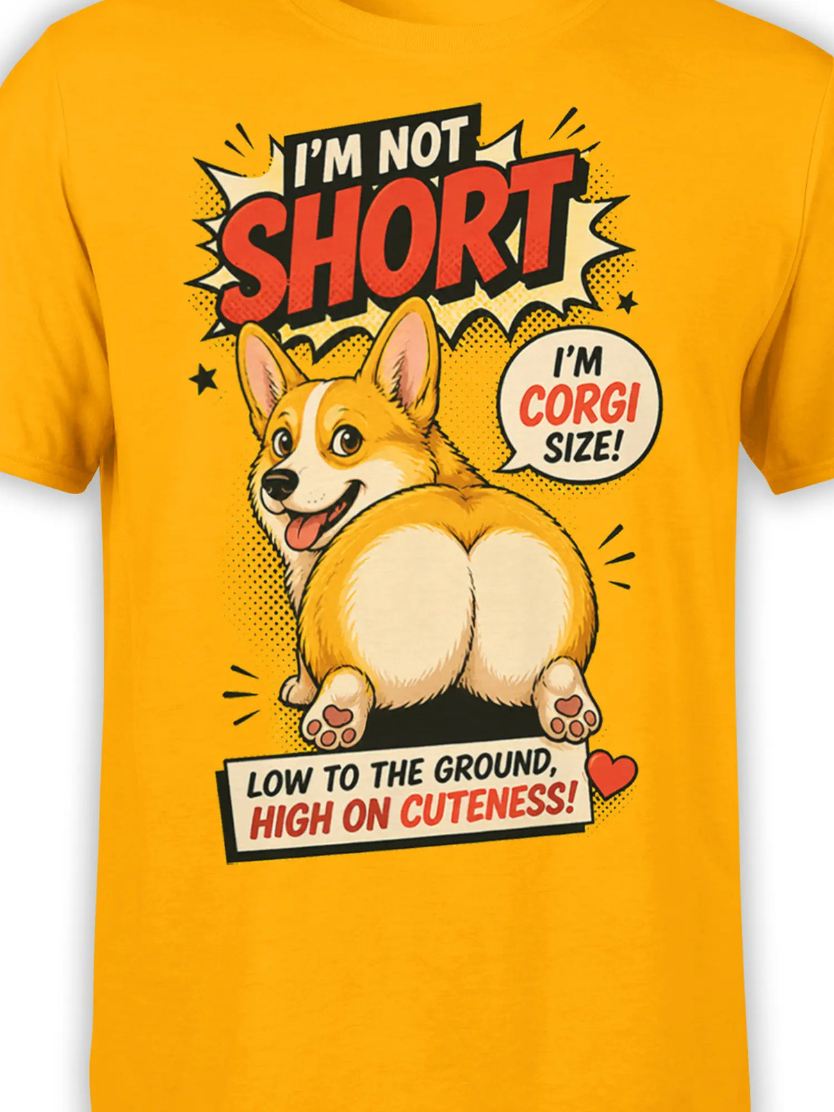 Corgi Size Attitude Dog T-Shirt | Unisex