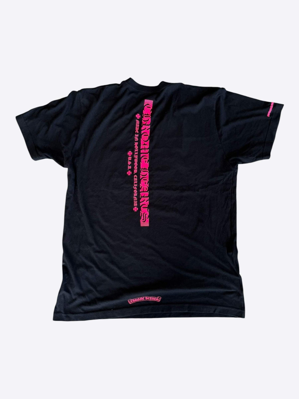 Chrome Hearts Black & Pink Logo T-Shirt
