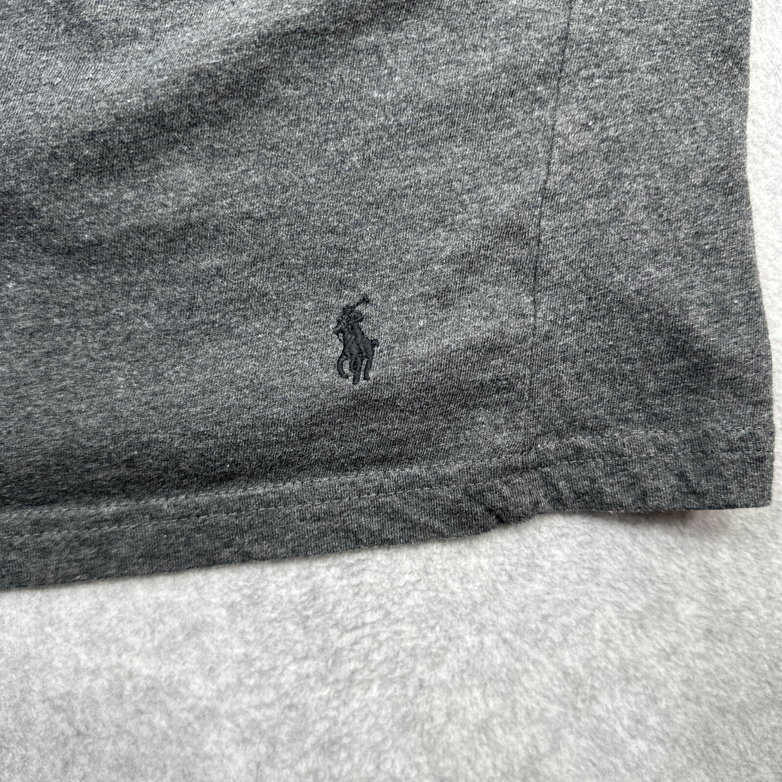 Polo Ralph Lauren T Shirt Heather Gray Classic Style Casual Preppy Pony Logo