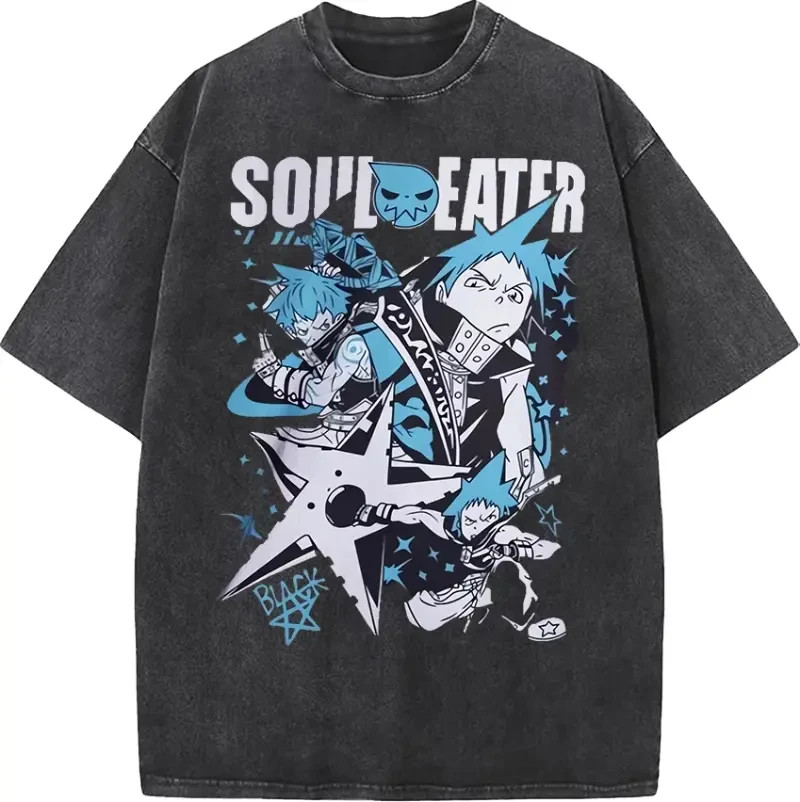Y2K Vintage Acid Wash Soft Cotton Relaxed Fit Basic Top Streetwear Top