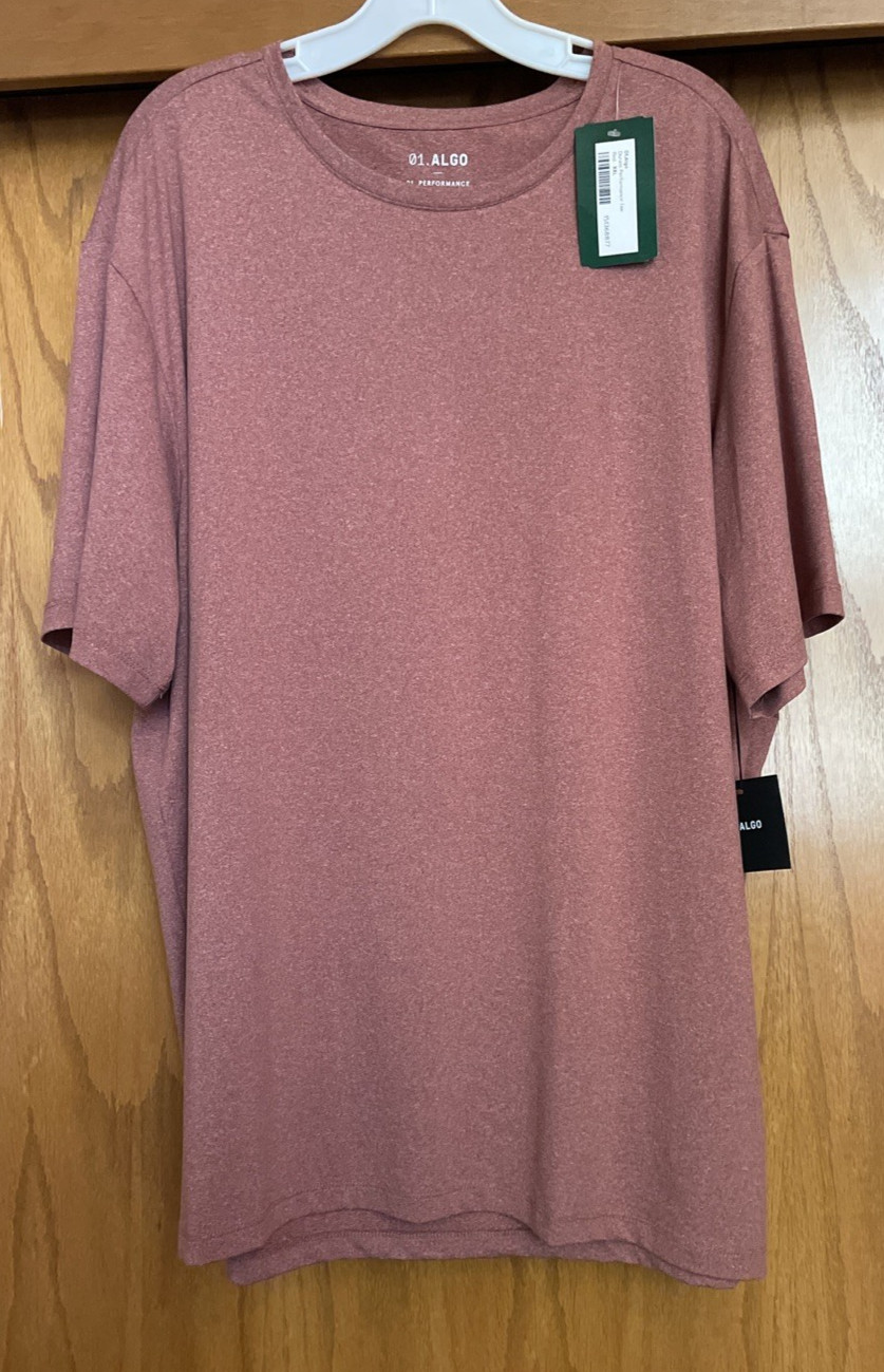 01.ALGO Men’s Performance Moisture Wicking Anti Odor Short Sleeve Tee XXL