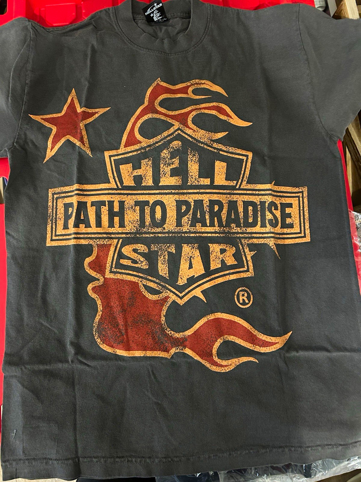 HELLSTAR Path to Paradise Tour Graphic Print Black Men’s T-Shirt Crew Neck S