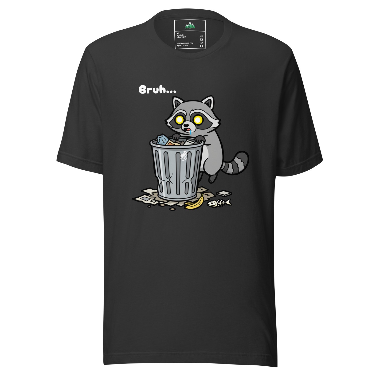 Special Edition Bruh Raccoon T-Shirt | Reggie Trash Panda Meme Animal