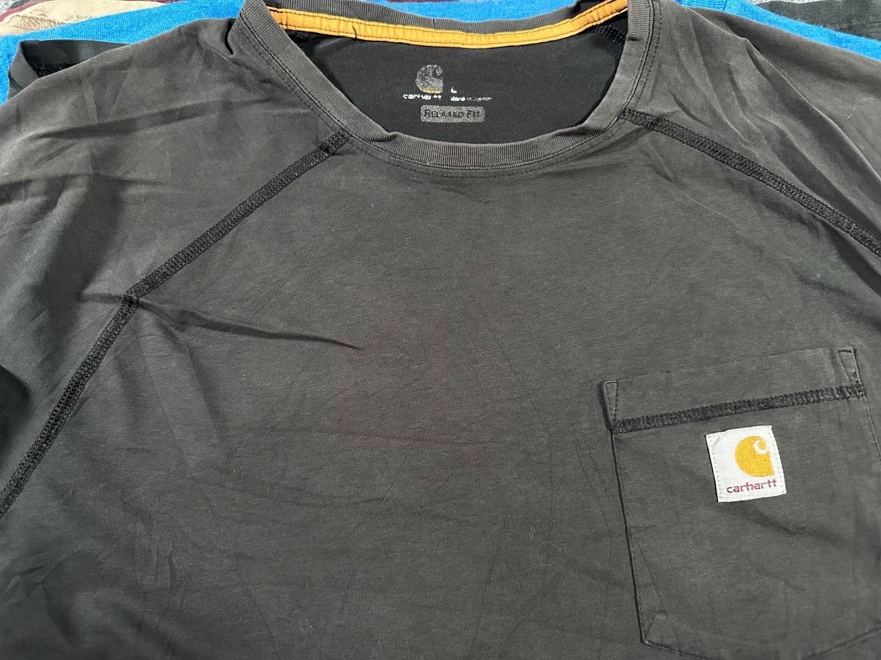 Carhartt Pocket Tee Bundle Lot of 12 Size L Large Workwear T Shirts USA Mix