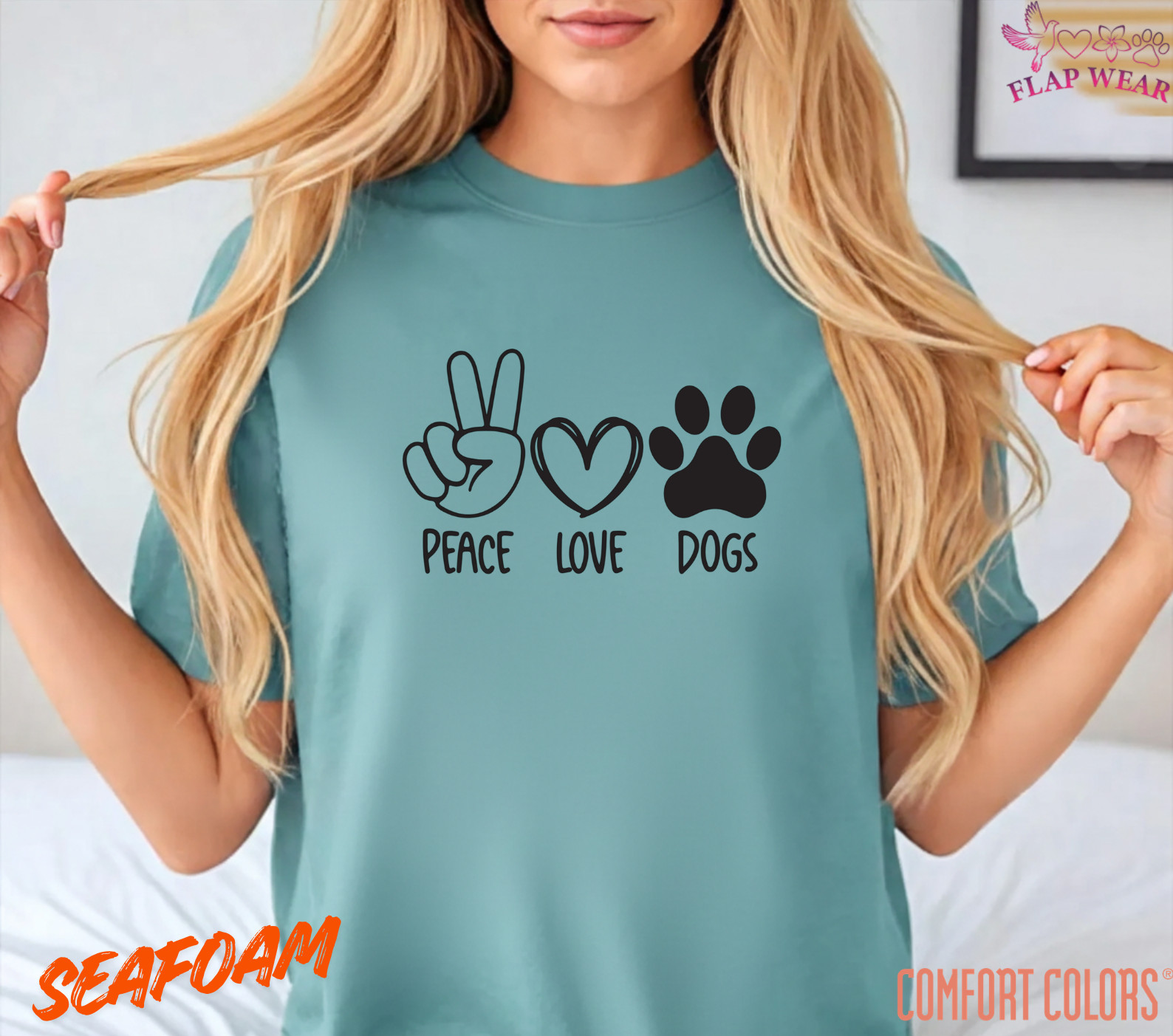 Unisex Peace Love Dogs T SHIRT,T shirt women,T shirt men,T shirt vintage Mom Dad