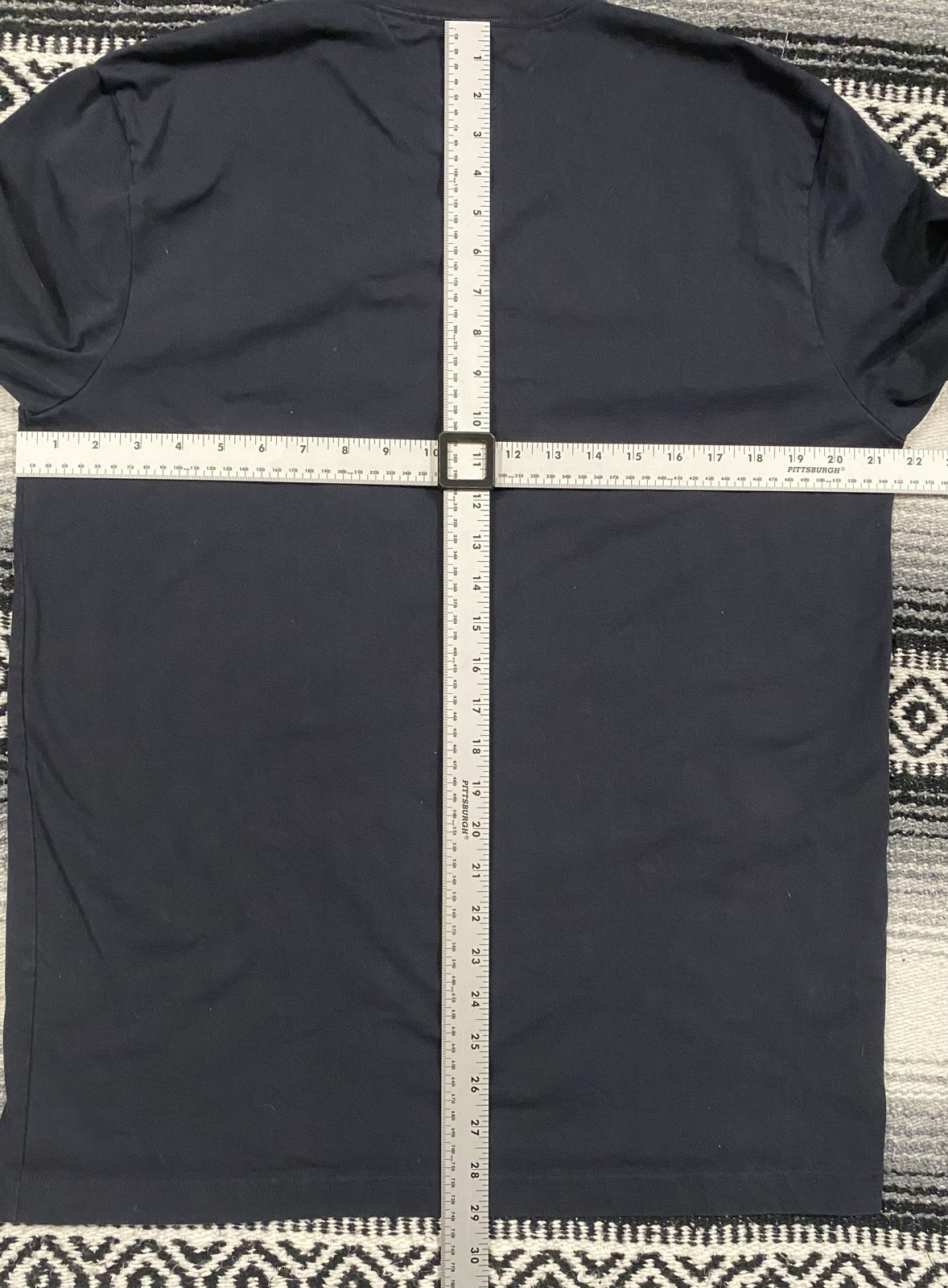 Tommy Hilfiger Y2K Style Tino T Shirt Mens XL Black Embroidered Logo Tee
