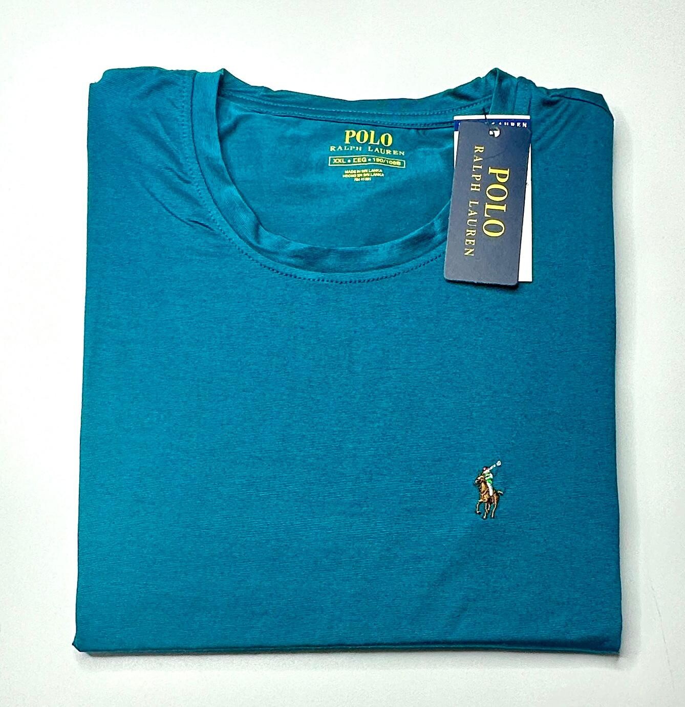 NWT Polo Ralph Lauren Men Short Sleeve Crew Neck Tee Turquoise Free Shipping