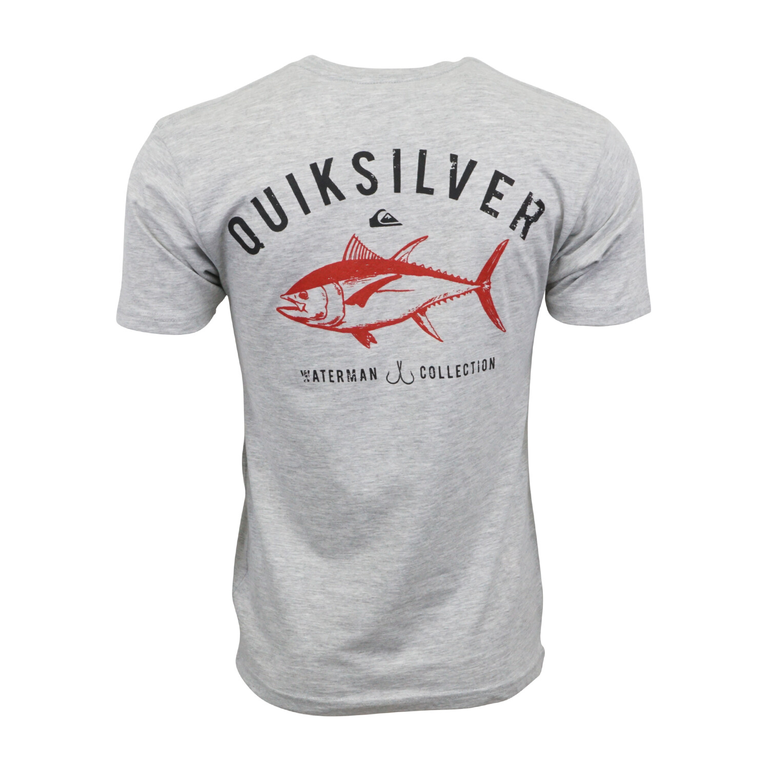 QUIKSILVER MENS TUNA FISH T SHIRT GRAY HEATHER TEE